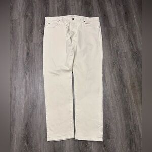 Todd Snyder Men’s Beige Slim Fit Stretch 5-Pocket Chino Denim Jeans Size 38x32